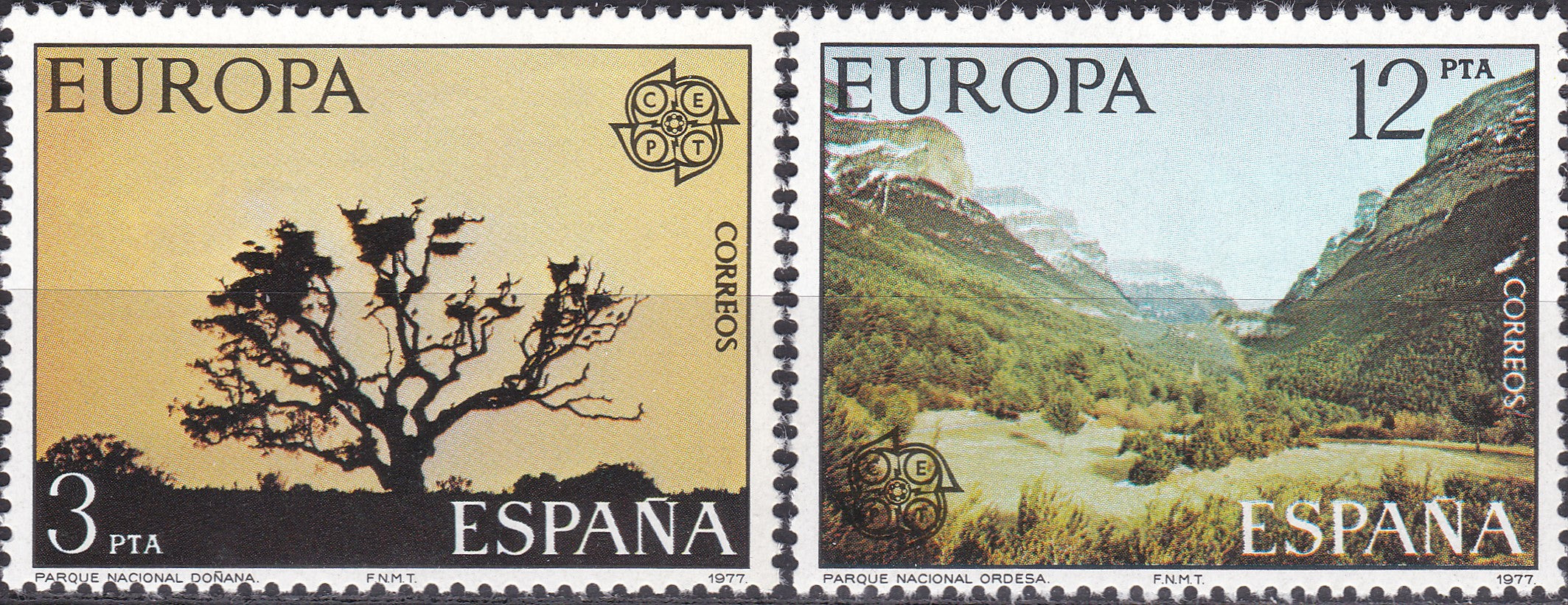 Timbre Spania MNH 1977 Europa