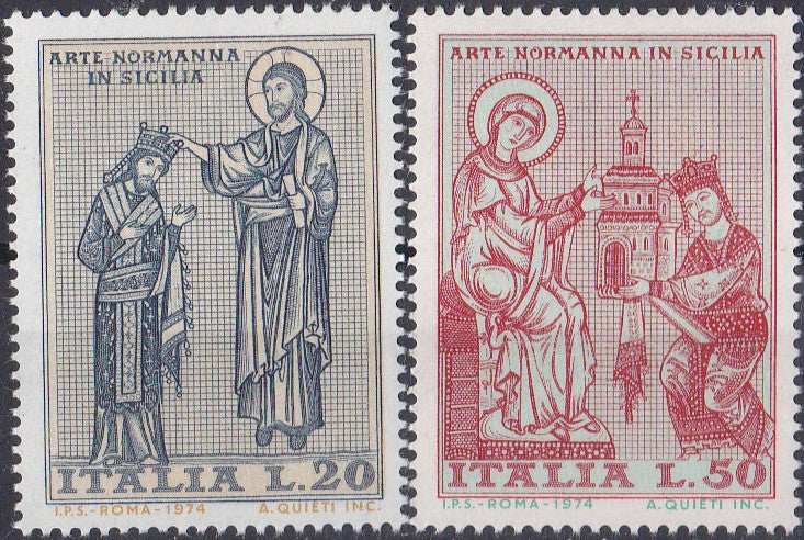 Timbru Italia 1974 Artă