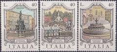 Timbru Italia 1974 Arhitectură - fântâni