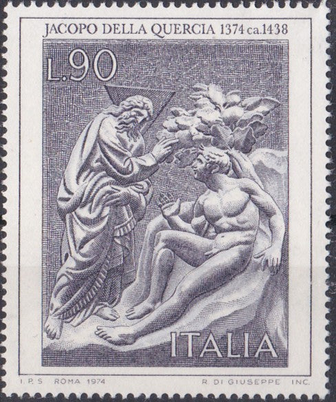 Timbru Italia 1974 Artă