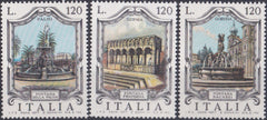 Timbru Italia 1977 Arhitectură - fântâni