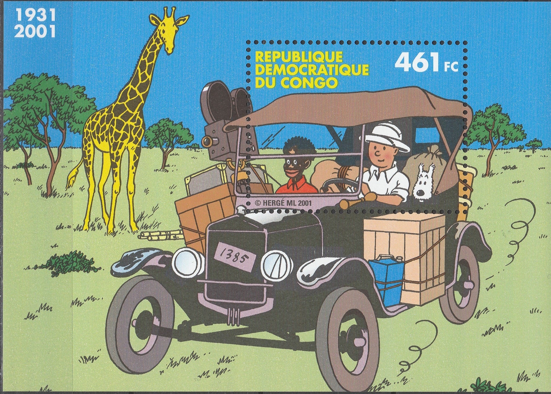 Timbru Congo 2001 MNH - Animatie