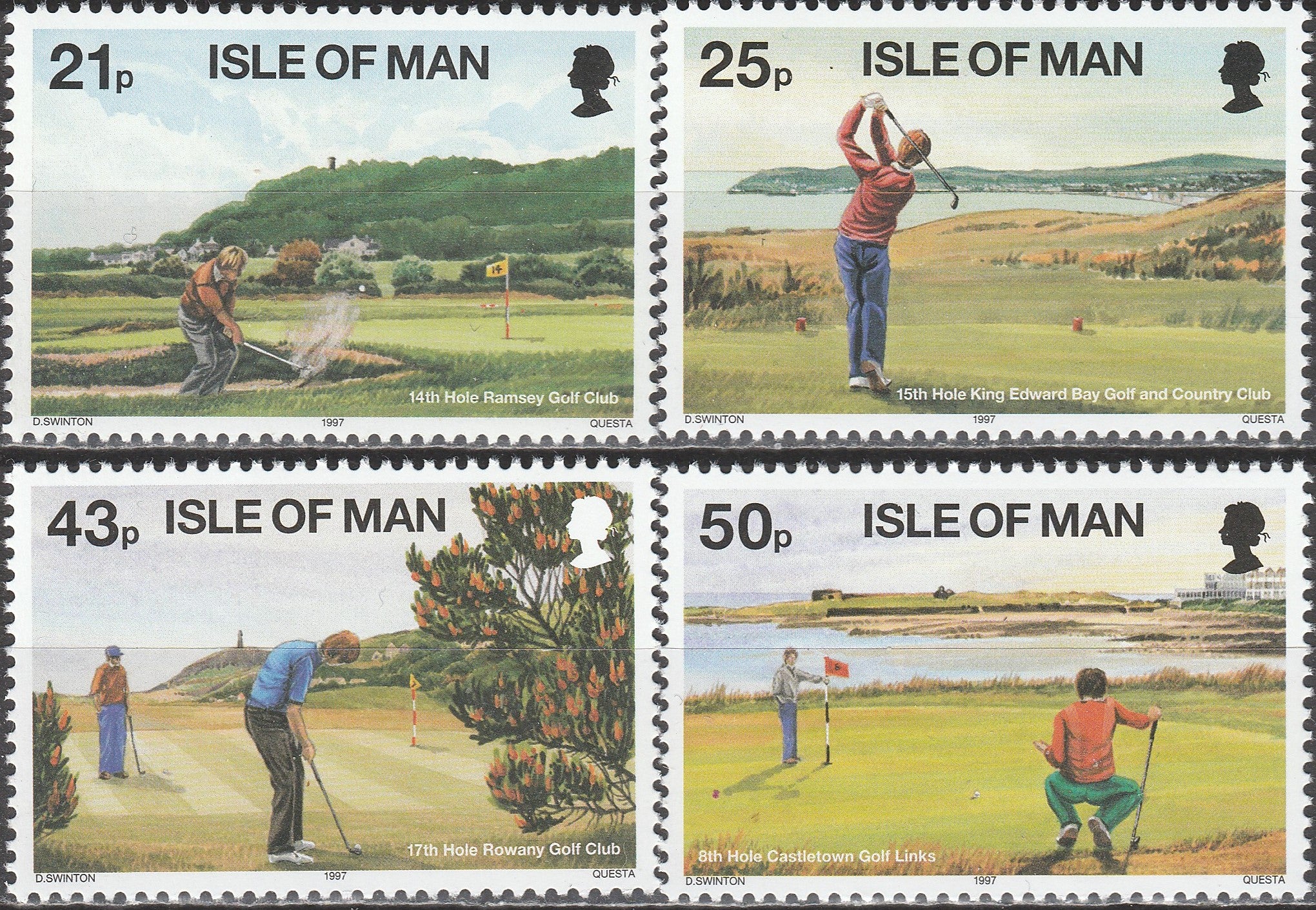 Timbru Insula Man 1997 MNH - Sport
