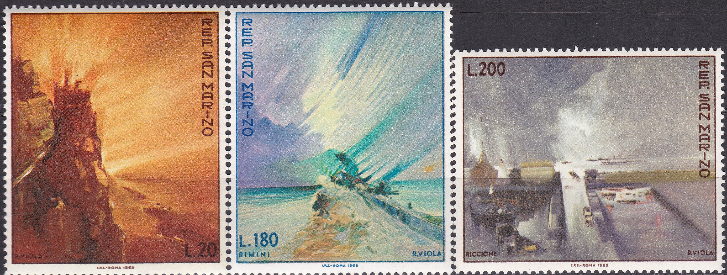 Timbre San Marino MNH 1969 Artă