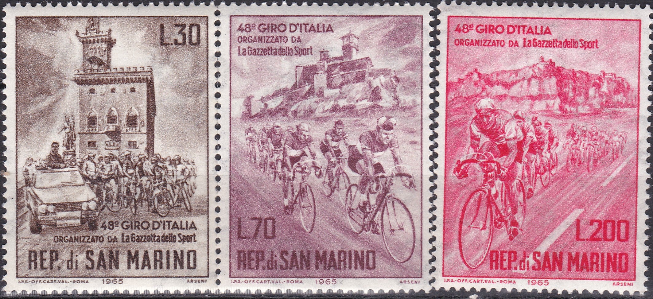Timbre San Marino MNH 1965 Sport