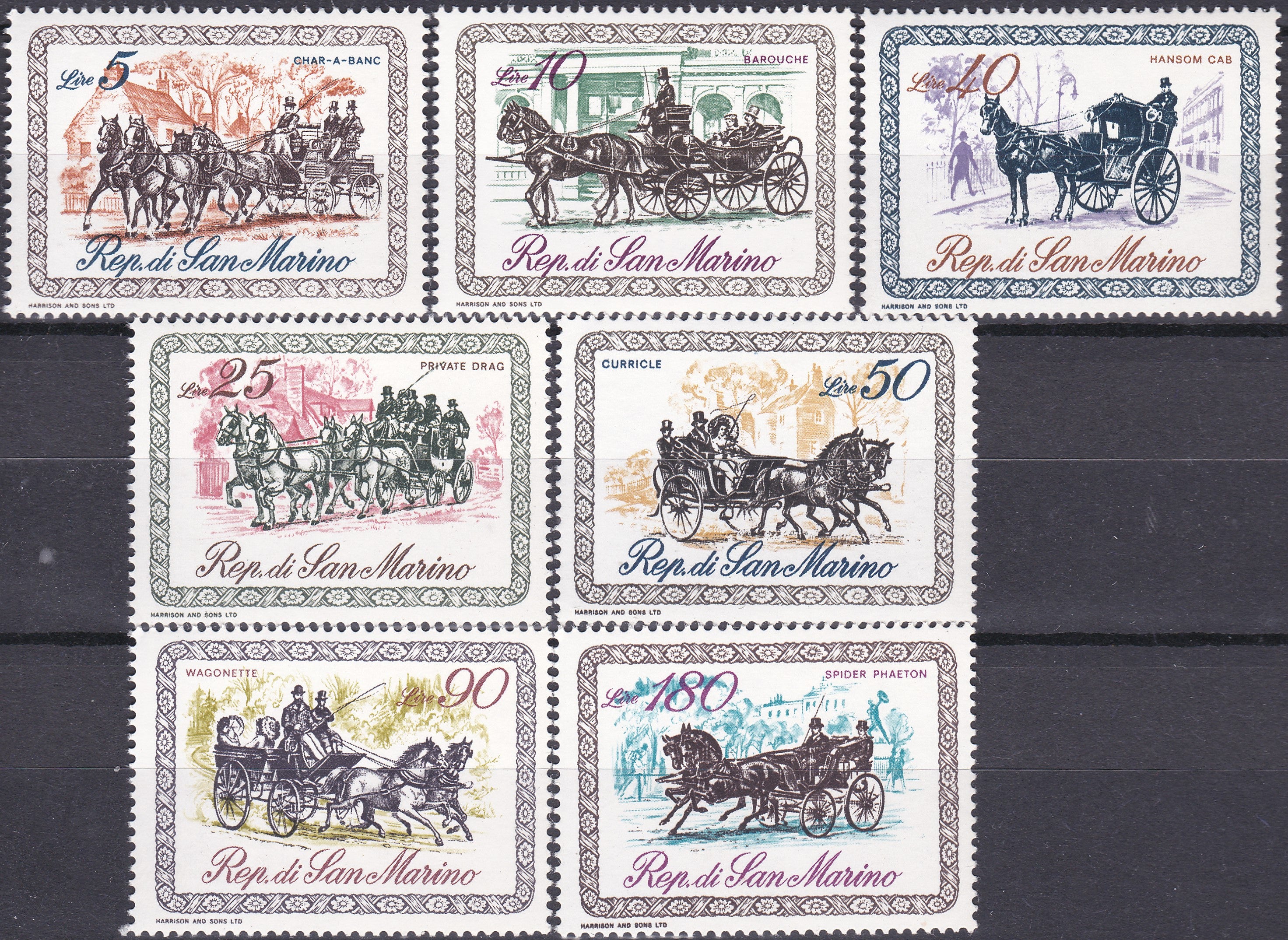 Timbre San Marino MNH 1969 Istorie