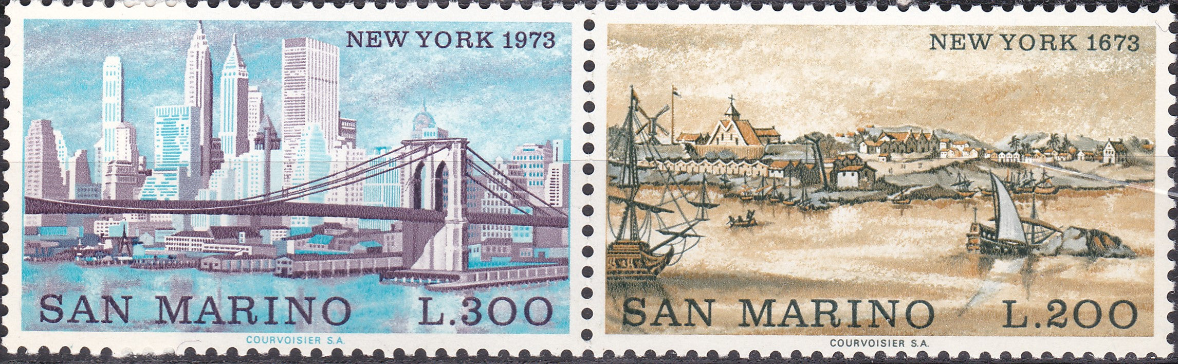 Timbre San Marino MNH 1973 Istorie