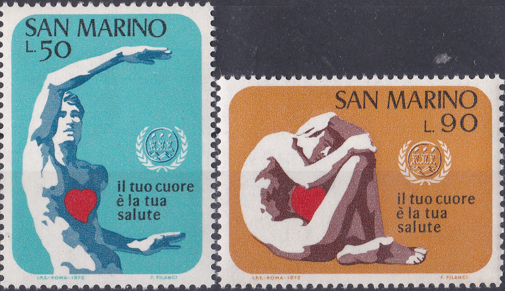 Timbre San Marino MNH 1972 Istorie