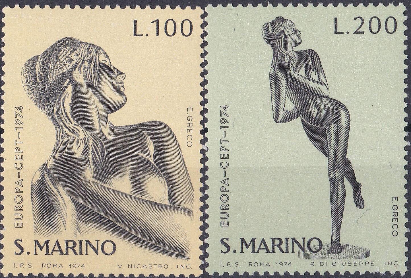 Timbre San Marino MNH 1974 Europa CEPT