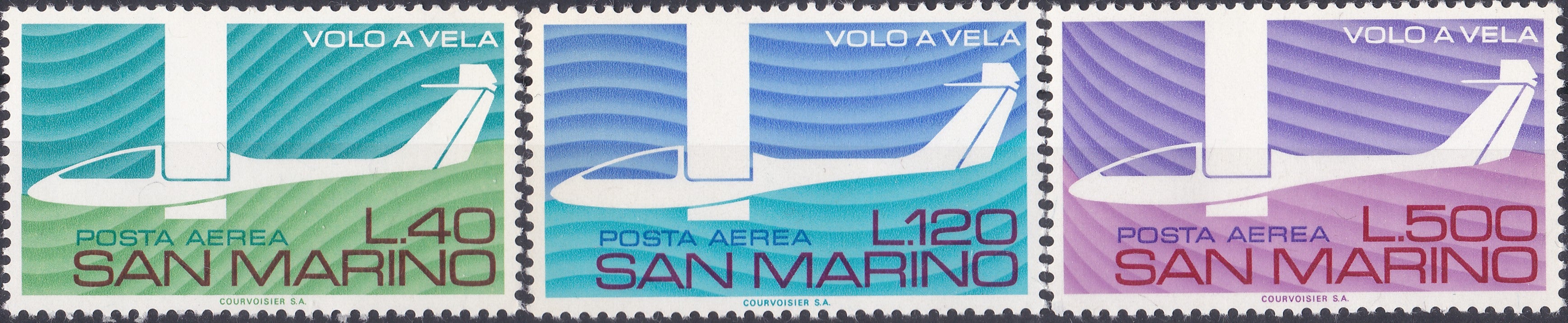 Timbre San Marino MNH 1974 Aeronautică