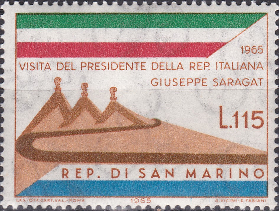 Timbre San Marino MNH 1965 Istorie