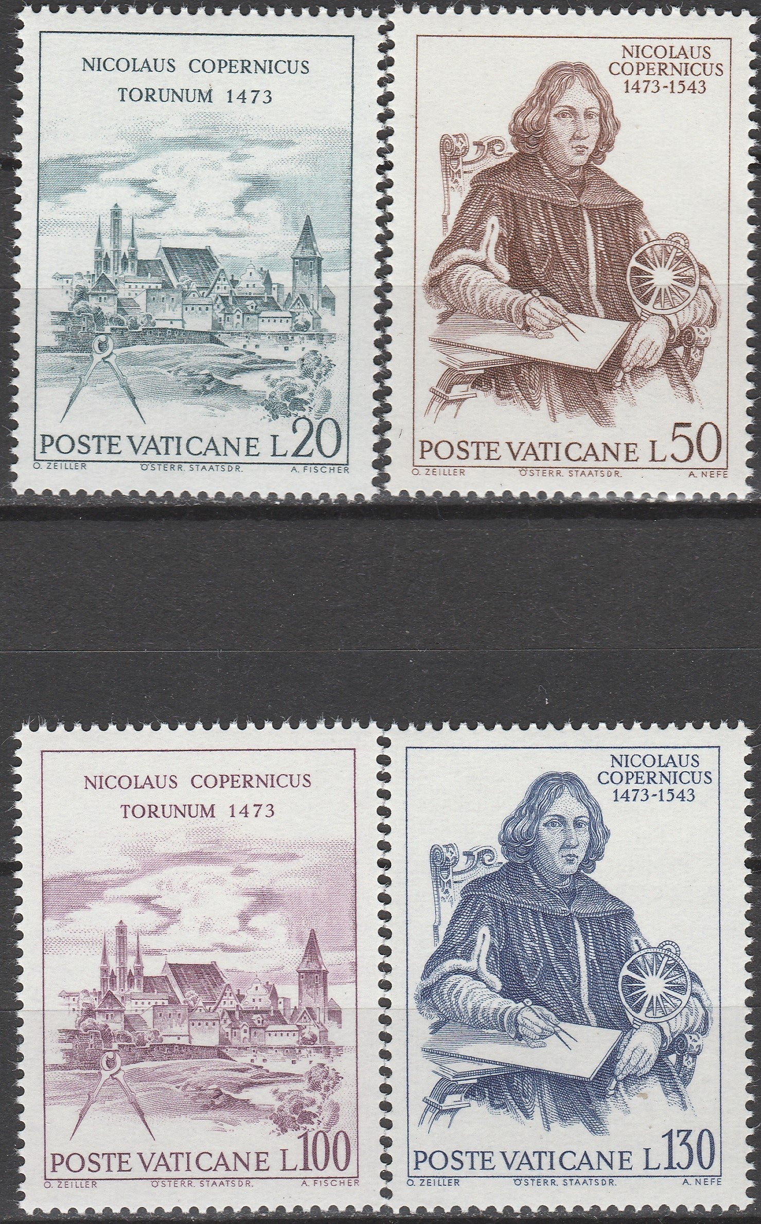 Timbre Vatican MNH 1973 Istorie