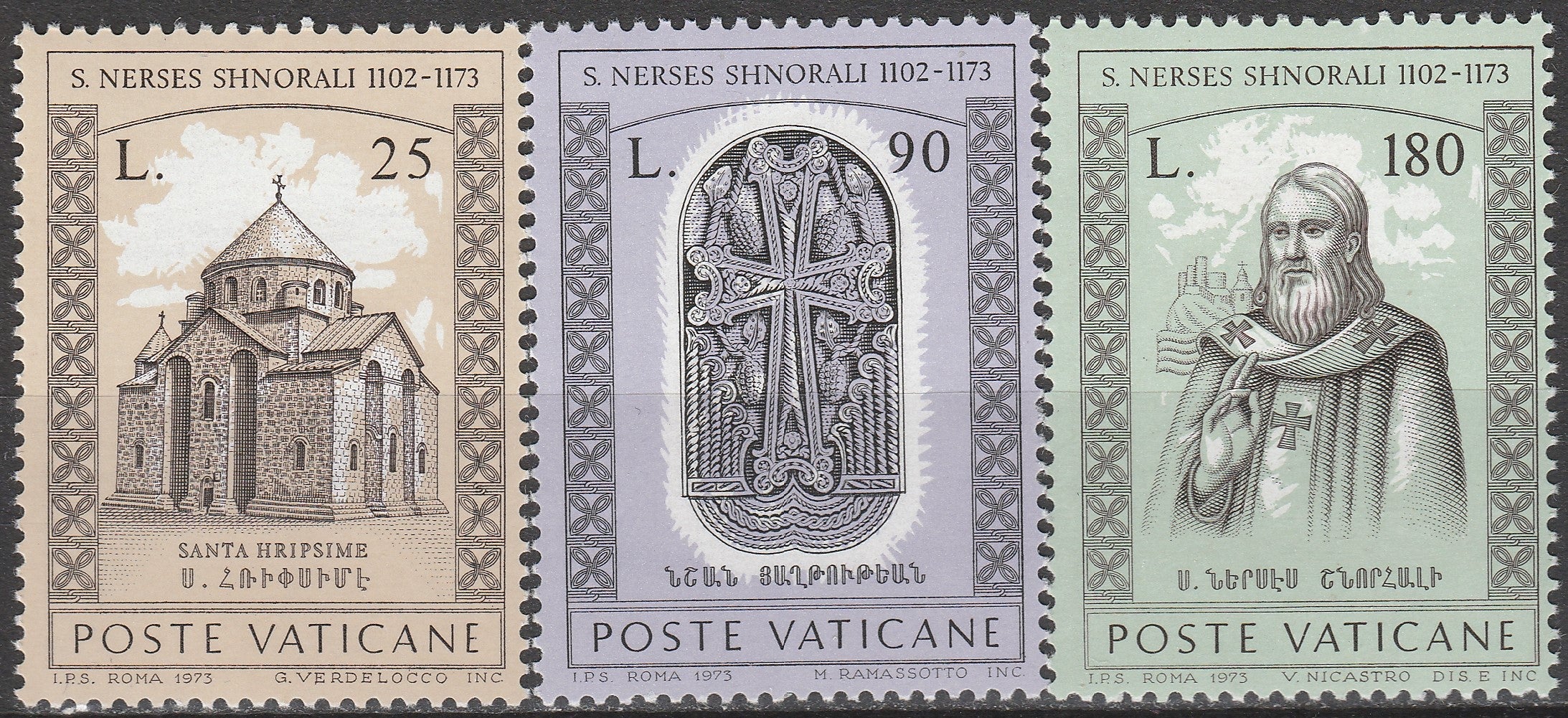 Timbre Vatican MNH 1973 Religie