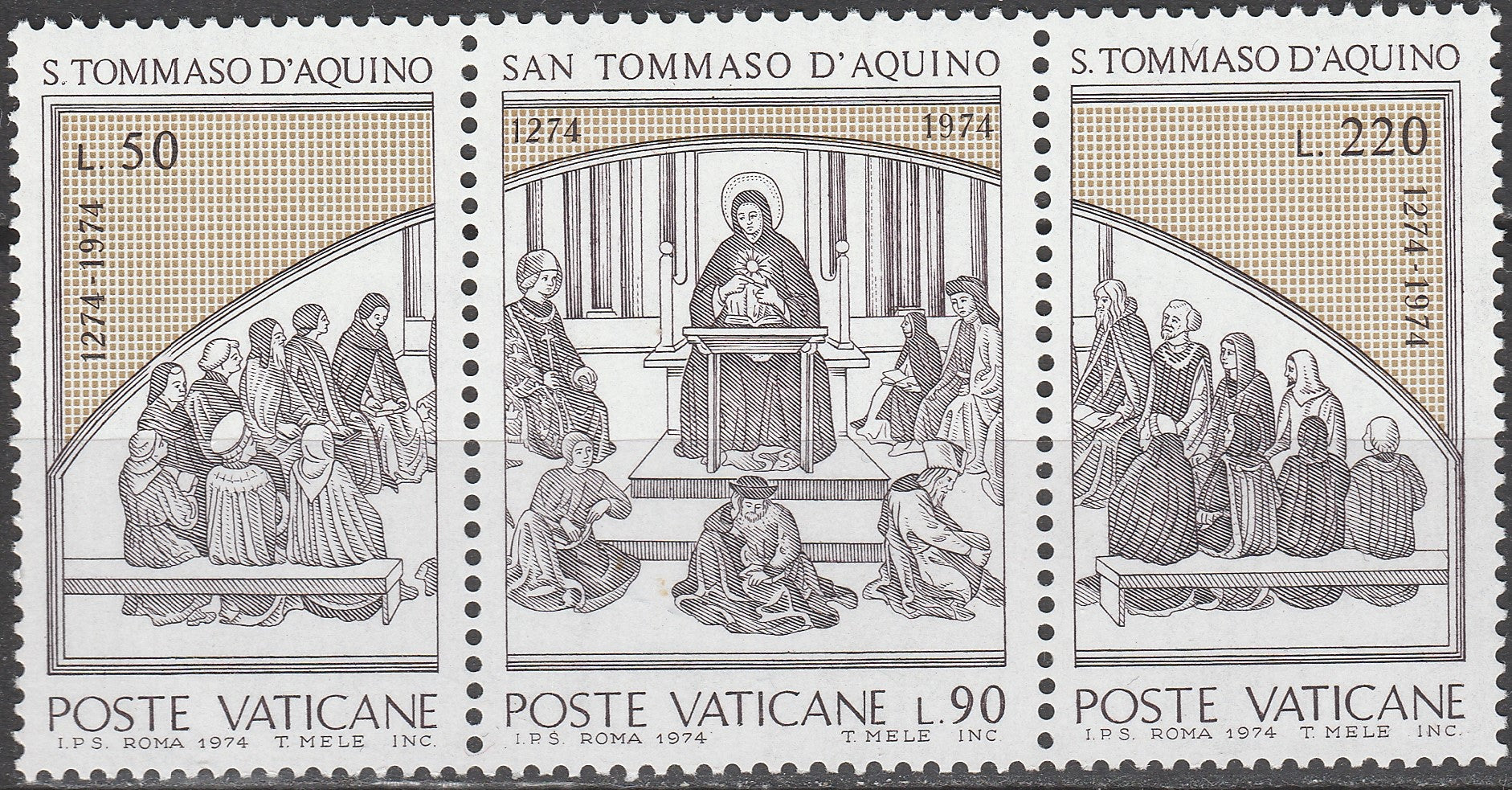 Timbre Vatican MNH 1974 Religie