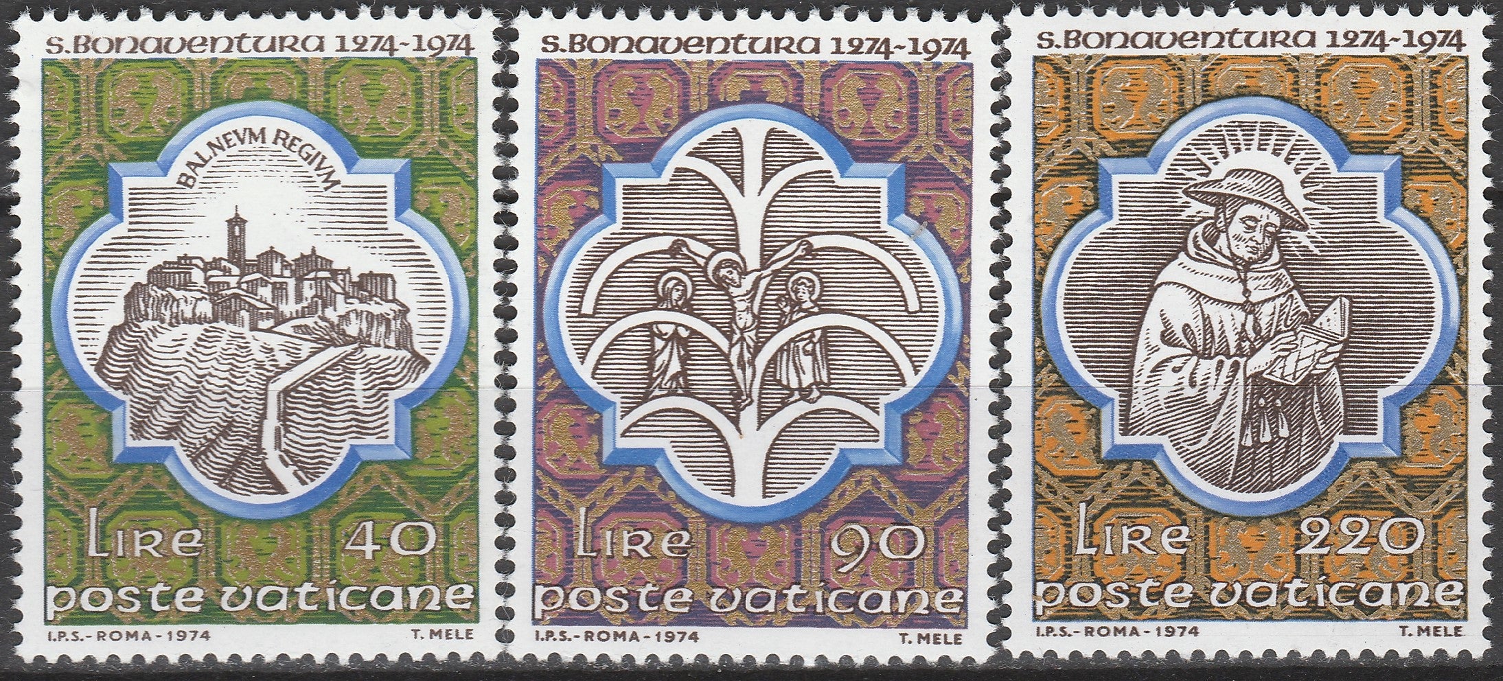 Timbre Vatican MNH 1974 Religie