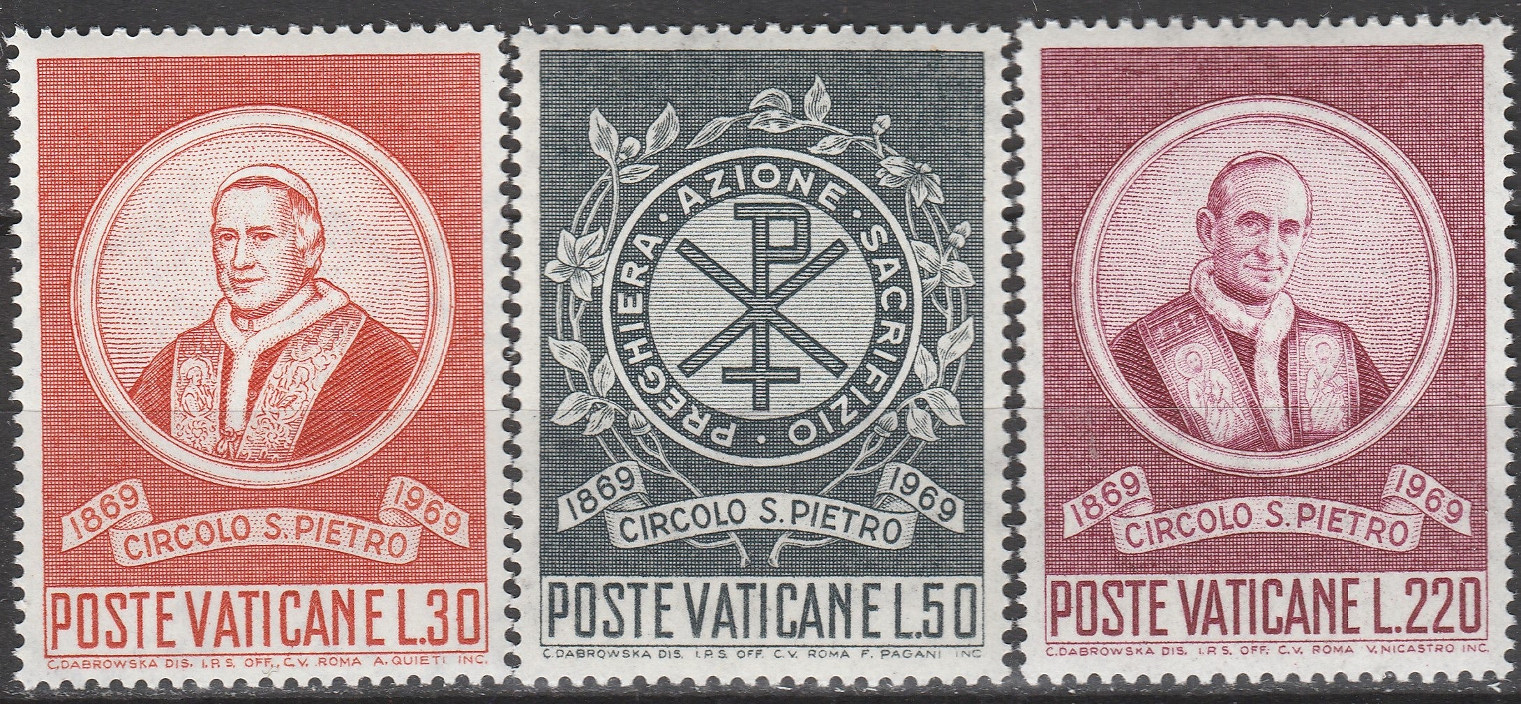 Timbre Vatican MNH 1969 Religie