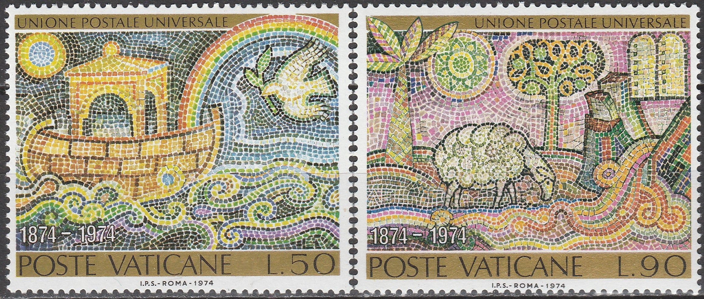 Timbre Vatican MNH 1974 Arta