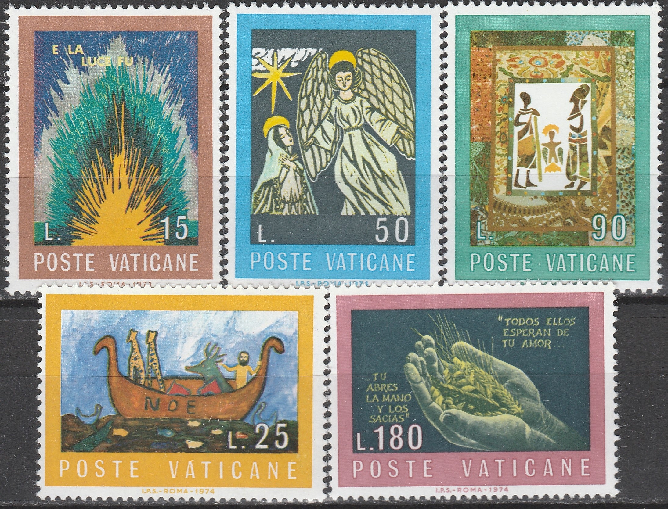Timbre Vatican MNH 1974 Religie