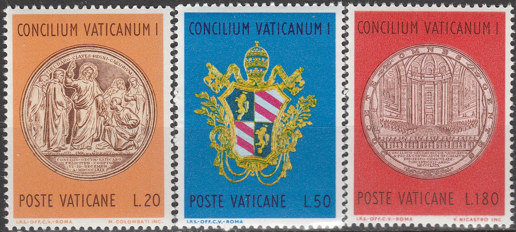Timbre Vatican MNH 1970 Religie