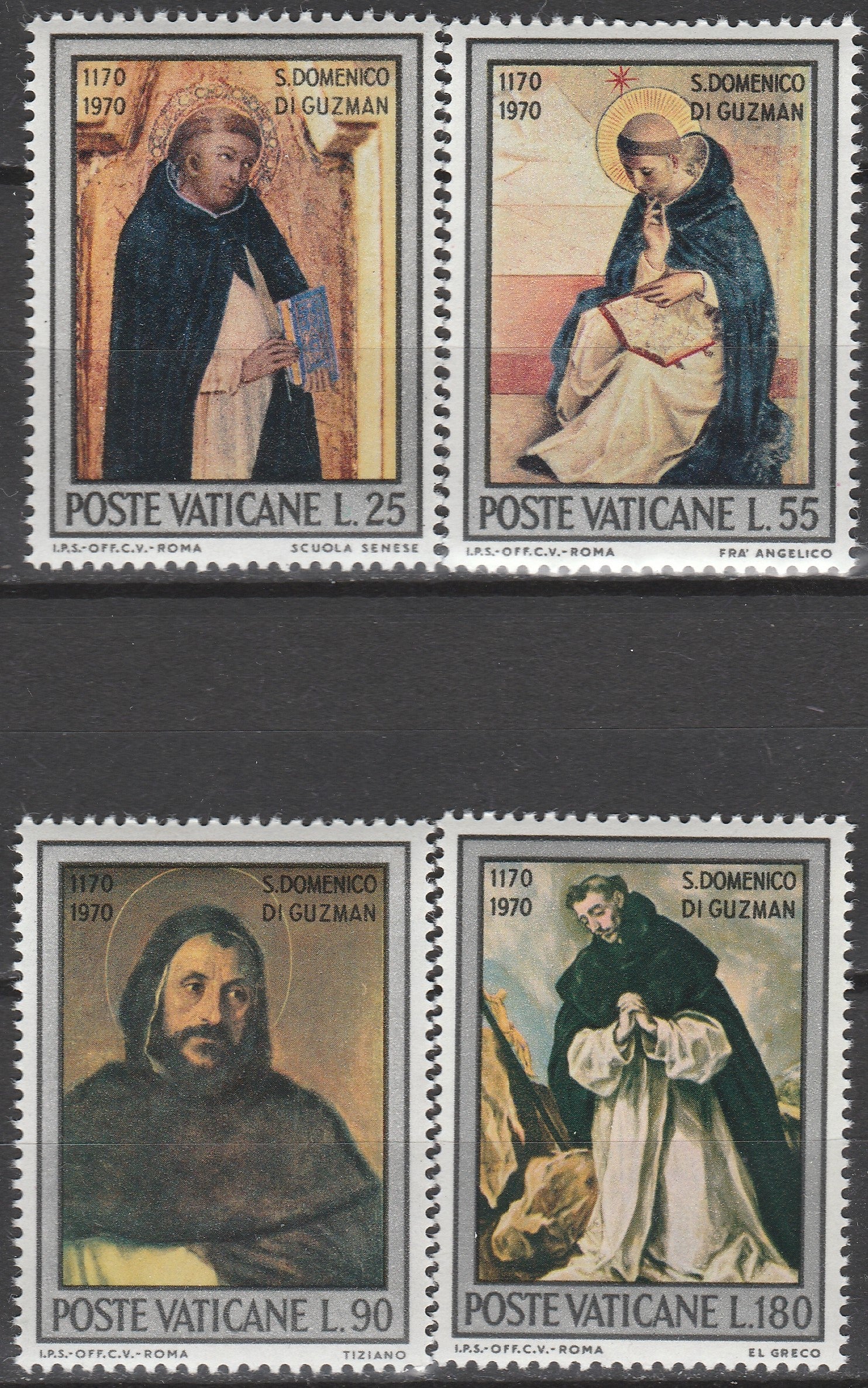 Timbre Vatican MNH 1970 Religie