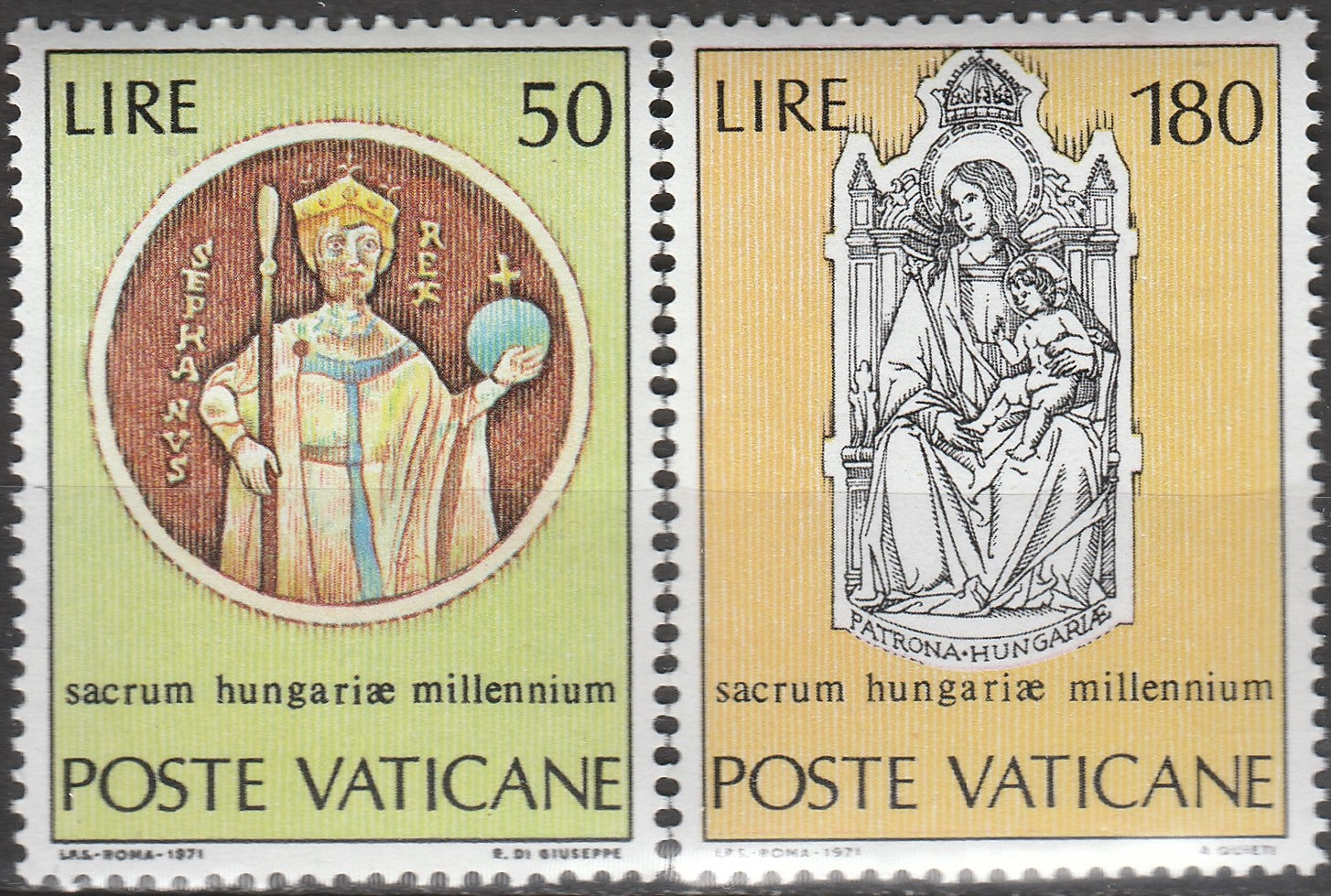 Timbre Vatican MNH 1971 Religie