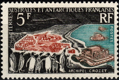Serie timbre TAAF 1963 MNH - Arhipelagul Crozet, 5 franci (SKU Cod 36074)