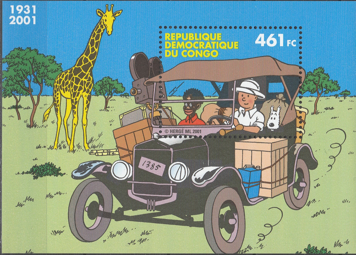 Coliță Congo 2001 MNH cu tematică animație