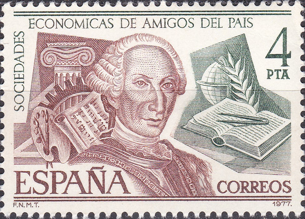 Timbre Spania MNH 1977  Personaje