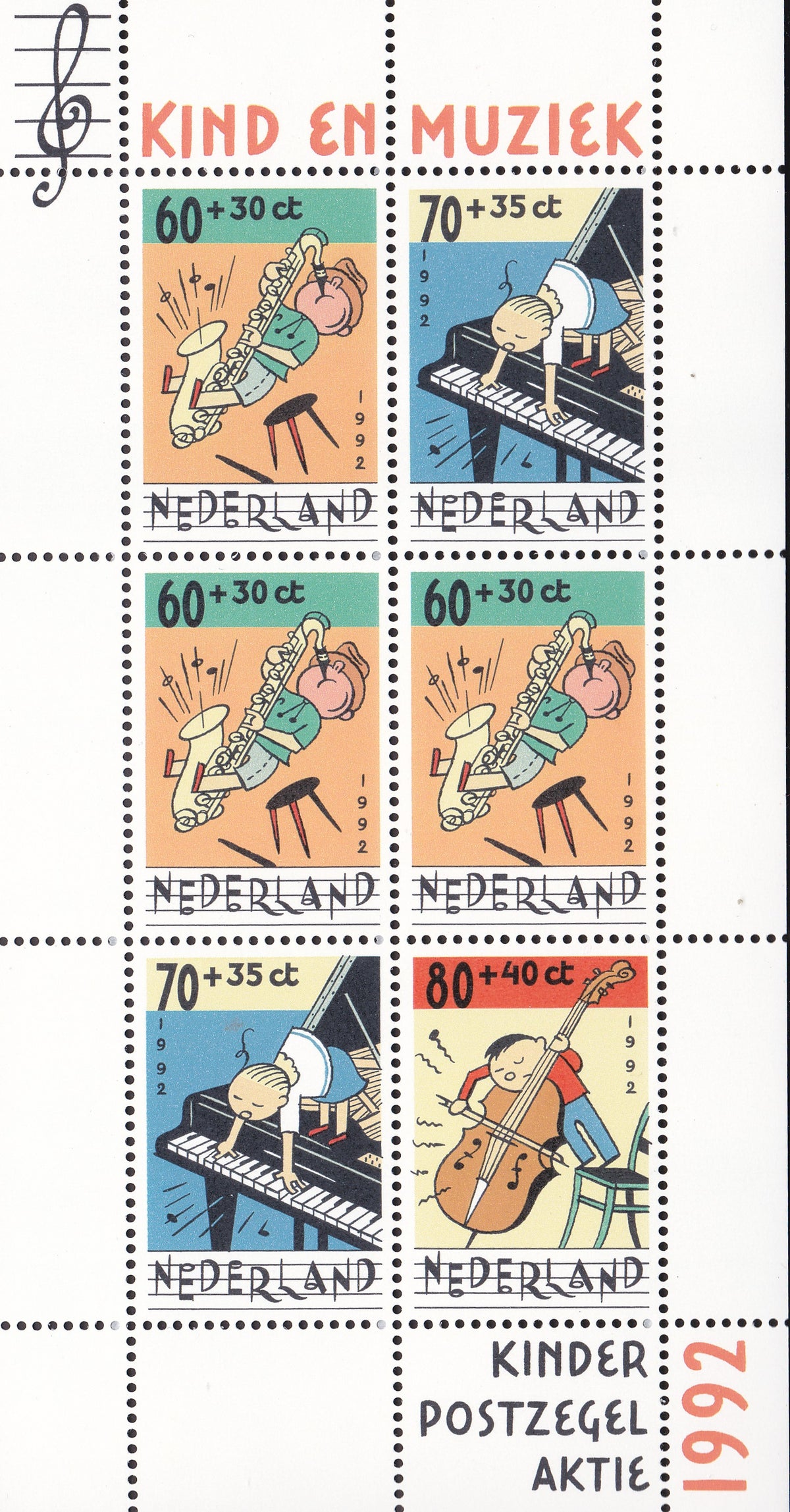 Olanda 1992 MNH Muzică