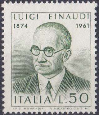 Timbru Italia 1974 Einaudi