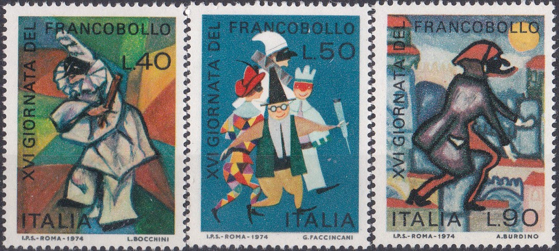 Timbru Italia 1974 Ziua Timbrului
