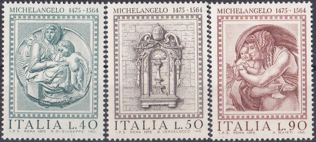 Timbru Italia 1975 Artă