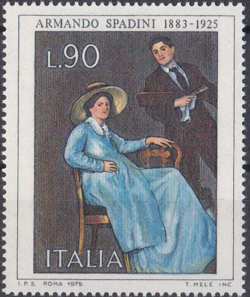Timbru Italia 1975 Artă