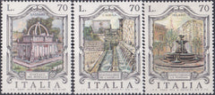 Timbru Italia 1975 Arhitectură - fântâni