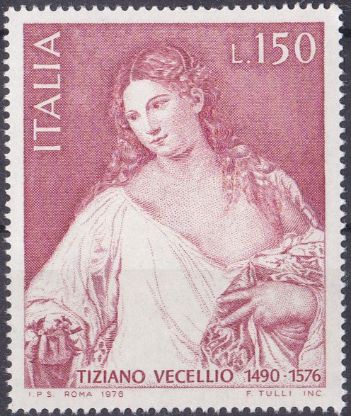 Timbru Italia 1976 Artă