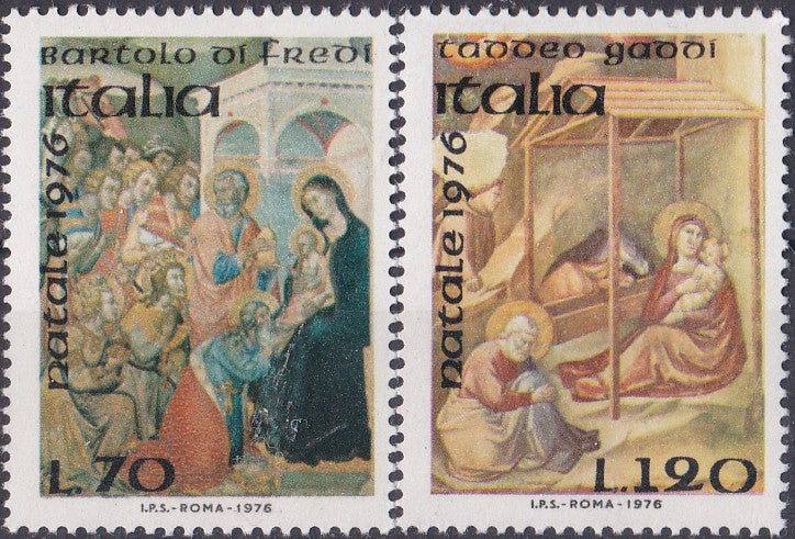 Timbru Italia 1976 Crăciun și religie