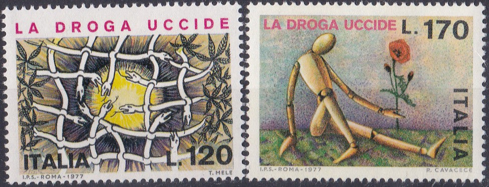 Timbru Italia 1977 Sănătate publică