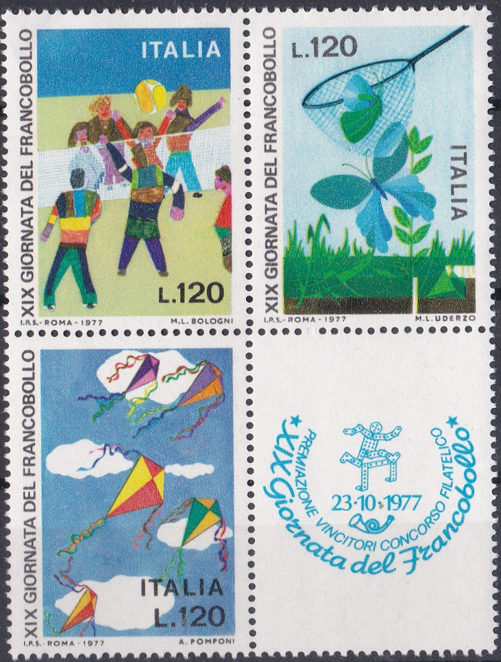 Timbru Italia 1977 Ziua Timbrului