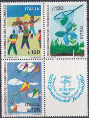 Timbru Italia 1977 Ziua Timbrului