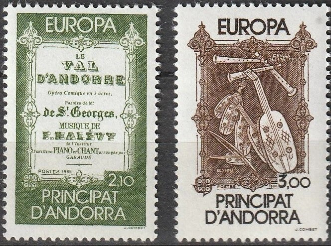 Timbru Andorra Franceza 1985 MNH Europa CEPT