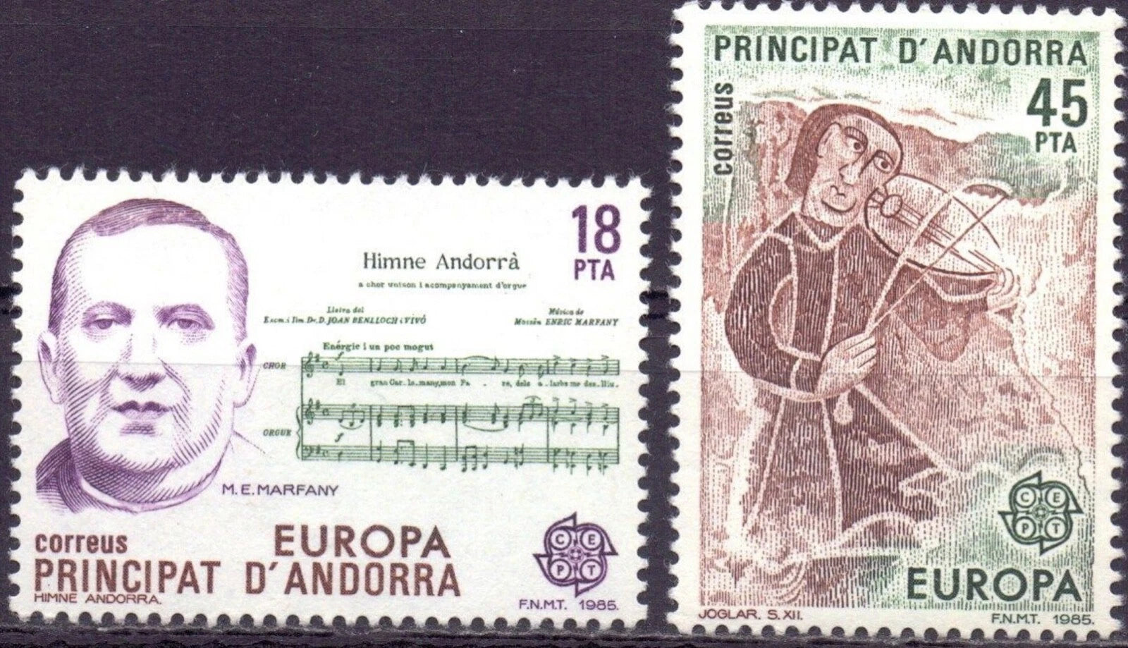 Timbru Andorra Spaniola 1985 MNH Europa CEPT