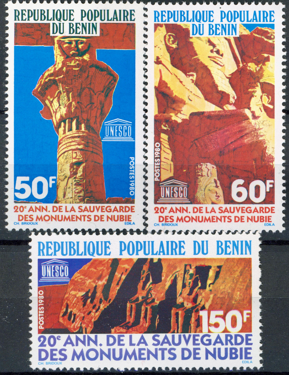 Timbru Benin 1980 MNH - Istorie