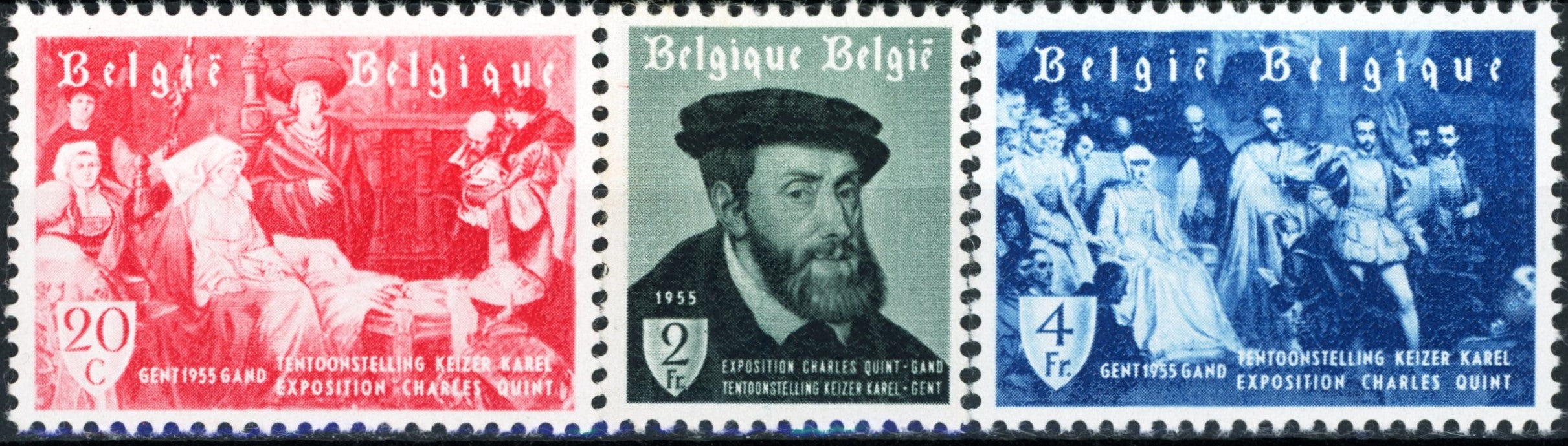 Timbru Belgia 1955 MNH - Istorie