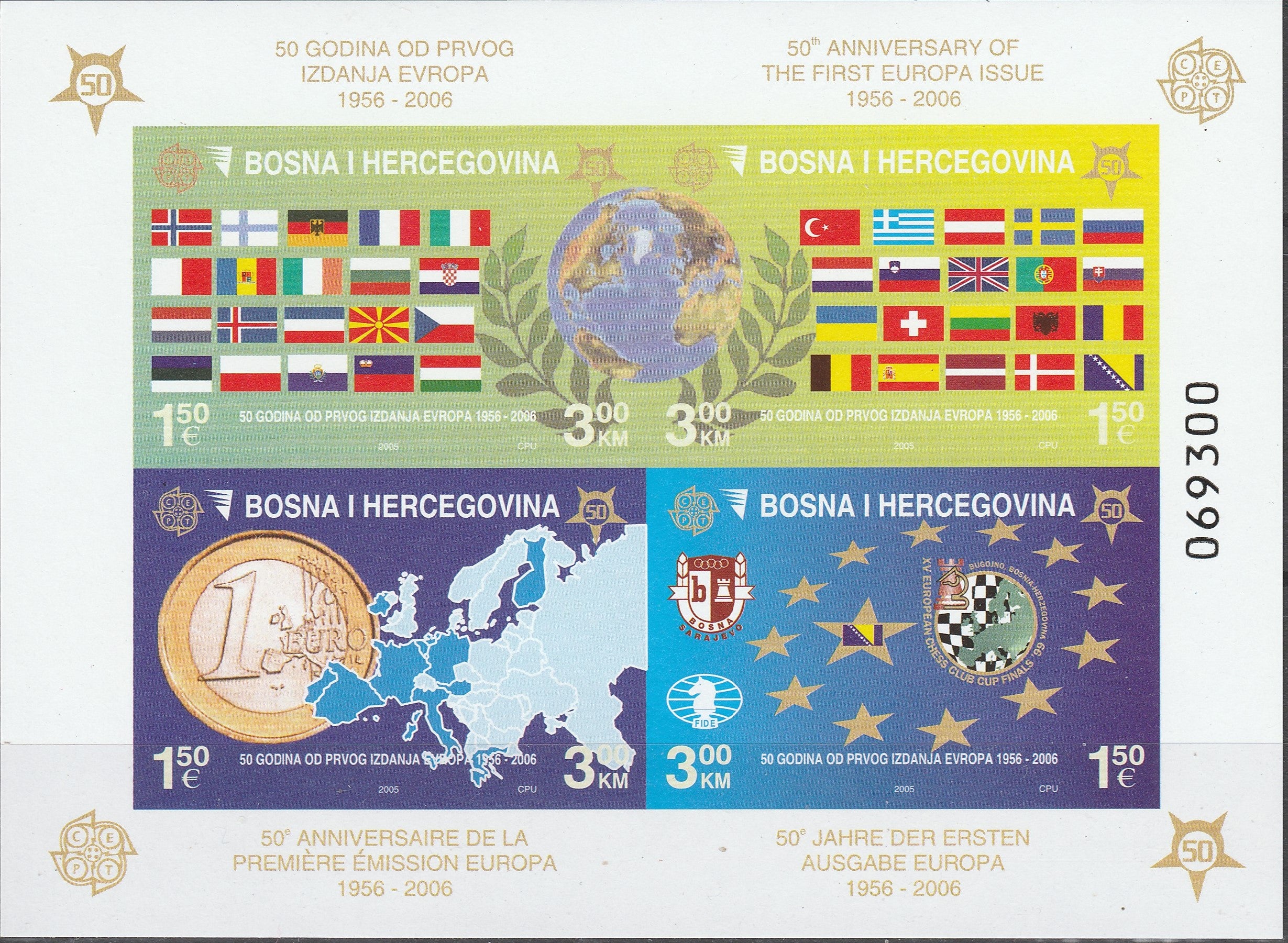Timbru Bosnia si Hertegovina 2005 MNH - Europa CEPT