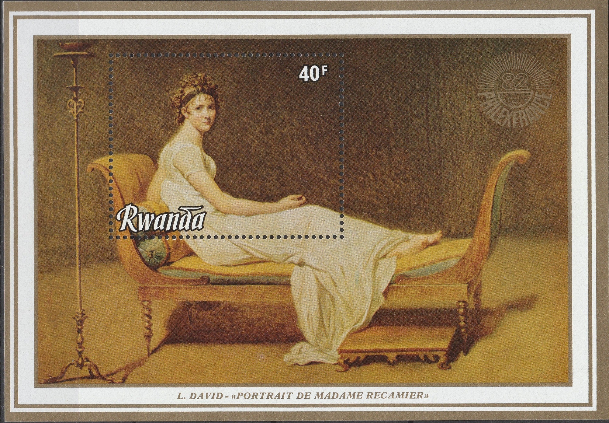 Timbru Ruanda 1982 MNH - Arta
