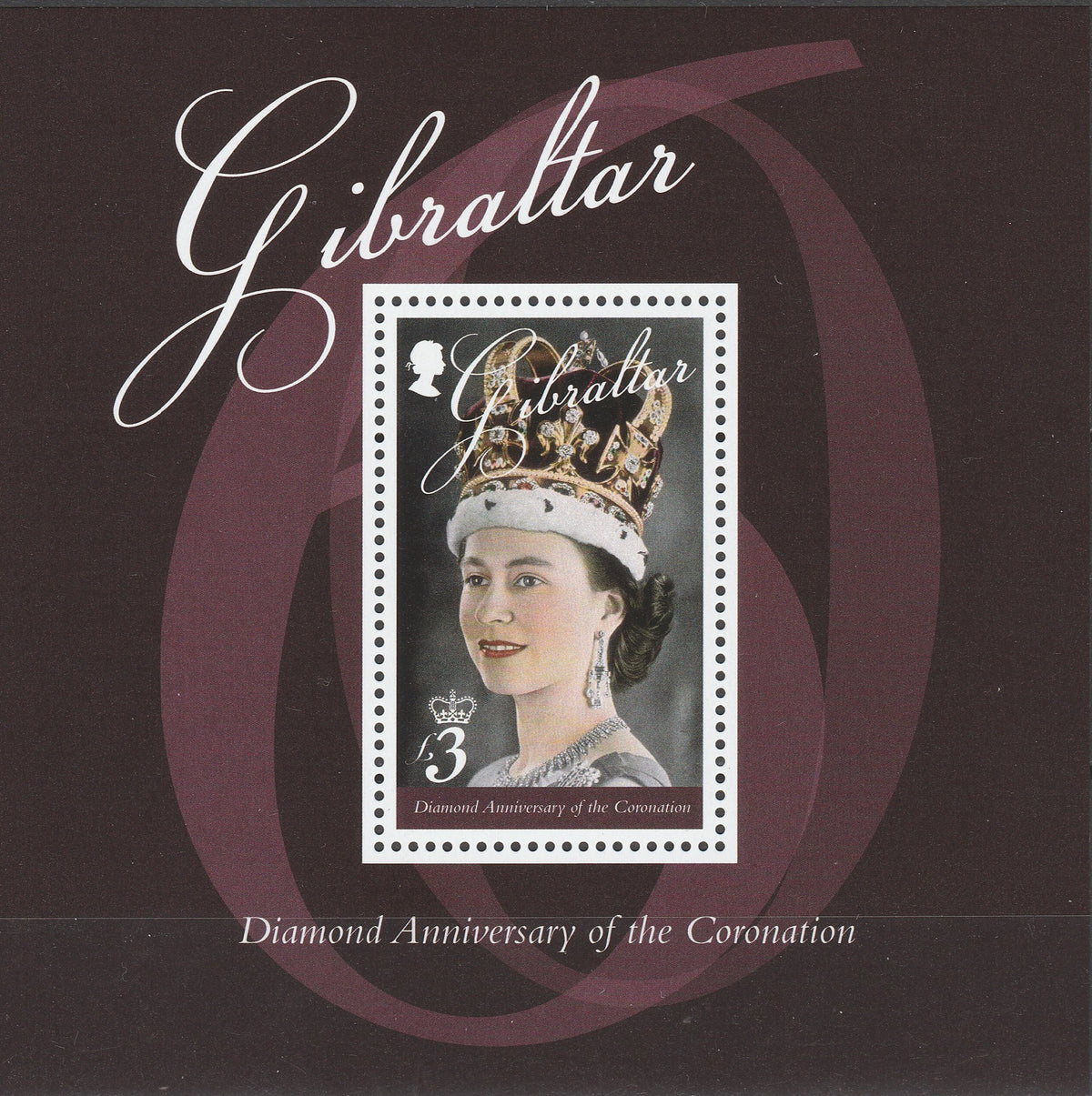 Timbru Gibraltar 2013 MNH - Familia Regala