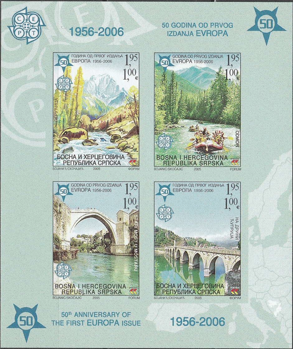 Timbru Serbia si Bosnia-Hertegovina 2005 MNH - Europa CEPT