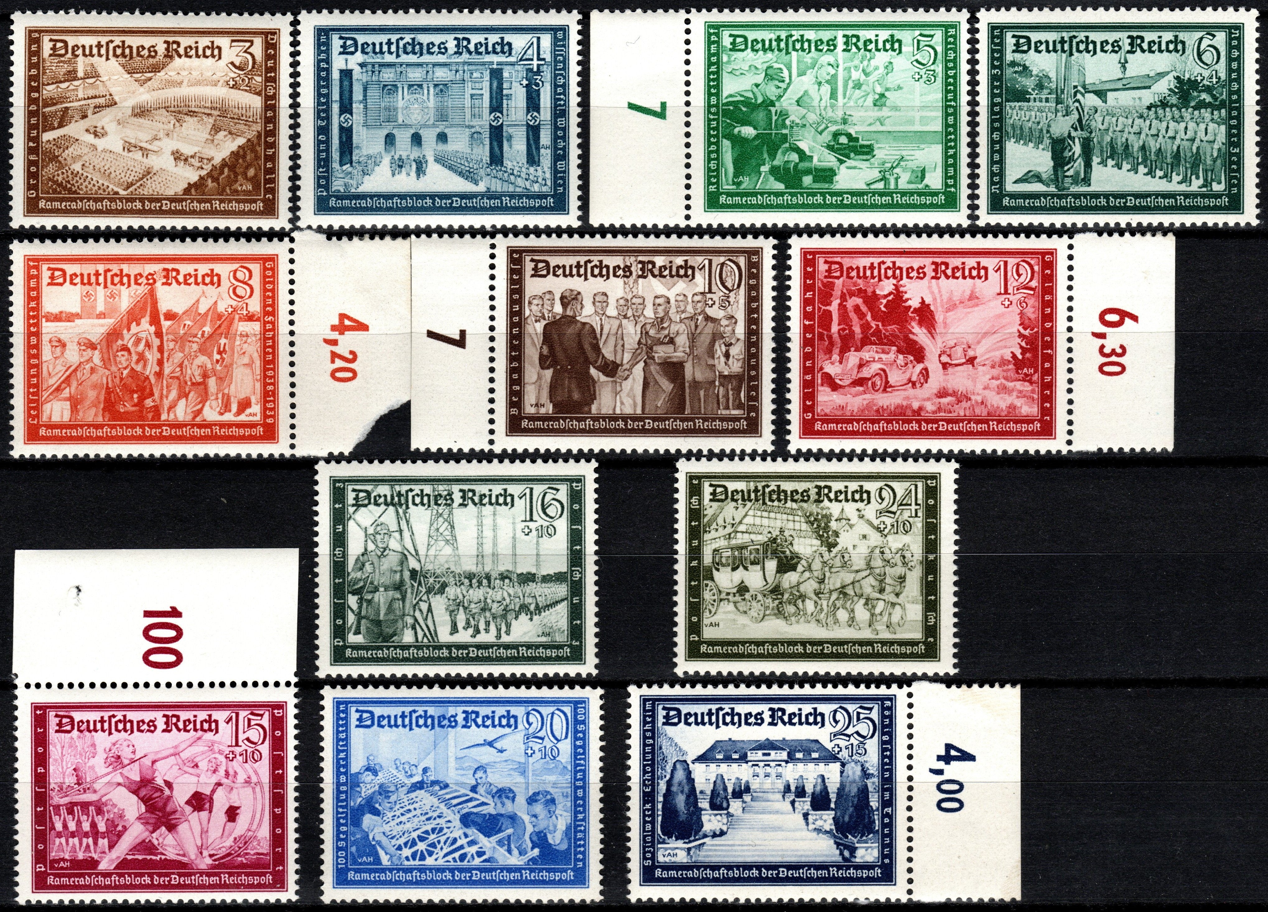 Timbru Imperiul German 1939 MNH - Istorie