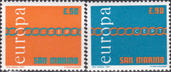 Timbre San Marino MNH 1971 Europa CEPT 