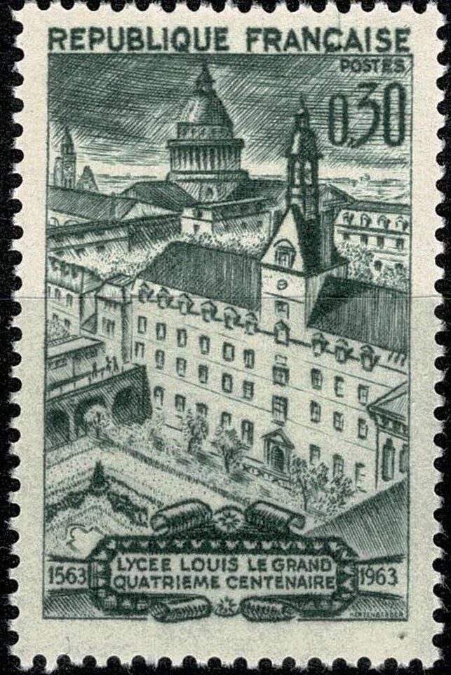 Timbru Franța 1963 MNH - Lycée Louis-le-Grand – 4e centenaire (SKU R1CLS8FRA11)